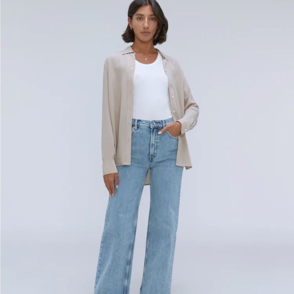 Everlane jeans - high waisted and wide legged